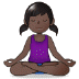 🧘🏿 person in lotus position: dark skin tone display on Samsung